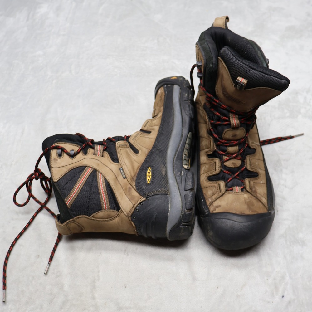 Keen Men 11.5 Hiking Boots Brown Summit County Leather Trail Rugged Outdoor 1272